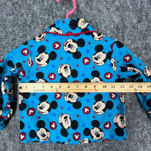 Mickey Mouse Pajama Top Toddler 2T Disney Roadster Racers Flannel Long Sleeve‎ - Picture 7 of 11